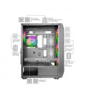 MARS GAMING Torre MC-KX E-ATX XL 5X 12CM BLACK