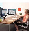 Fellowes 8042501 soporte para monitor Abrazadera/Atornillado Negro