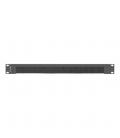 Panel pasacables con cepillo lanberg 1u negro