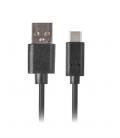 Cable usb tipo c a usb 2.0 tipo a lanberg 3m - macho - macho - negro