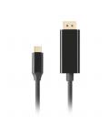 Cable usb tipo c a displayport 4k lanberg 1.8m - macho - macho - negro