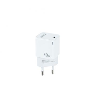 Cargador de Pared TooQ TQWC-GANPD30WT/ 1xUSB Tipo-C/ 30W