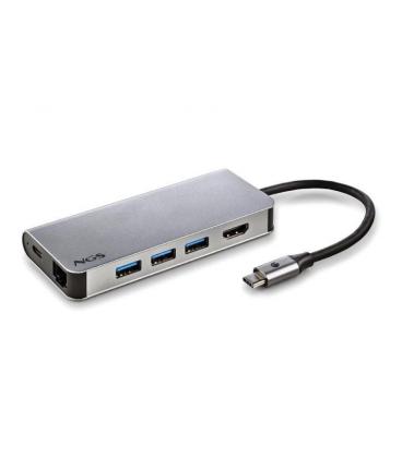 Docking usb 3.0 tipo-c ngs wonderdock8/ 3 puertos usb/ 1 usb tipo-c/ 1 hdmi/ 1 rj45/ 1 lector tarjetas sd