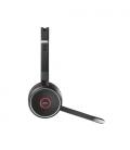 Jabra Evolve 75 Auriculares Inalámbrico Diadema Oficina/Centro de llamadas Bluetooth Negro, Rojo