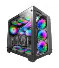 Mars Gaming MCV3 Negro Torre Gaming Custom XXL E-ATX Ventana Cristal Templado Lateral y Frontal Estructura Modular Doble Cámara