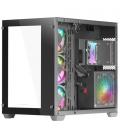 Mars Gaming MCV3 Negro Torre Gaming Custom XXL E-ATX Ventana Cristal Templado Lateral y Frontal Estructura Modular Doble Cámara