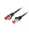 Latiguillo rj45 lanberg cat.6 ftp 0.25m negro