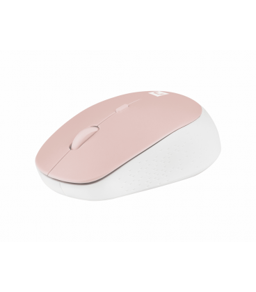 RATON NATEC HARRIER 2 OPTICO INALAMBRICO 1600DPI BLUETOOTH 5.1 ROSA/BLANCO