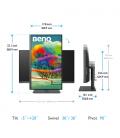 Benq PD2705U 68,6 cm (27") 3840 x 2160 Pixeles 4K Ultra HD LED Negro