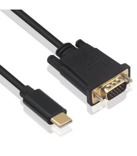 Ewent Cable Conversión USB-C - VGA, 1,8m