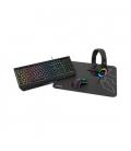 Pack krom kenya raton + teclado + alfombrilla + auriculares gaming