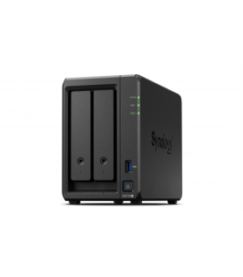 NAS SYNOLOGY 2 BAHÍAS AMD RYZEN R1600 2 NÚCLEOS 23.1GHZ 2GB DDR4 ECC 32 GB