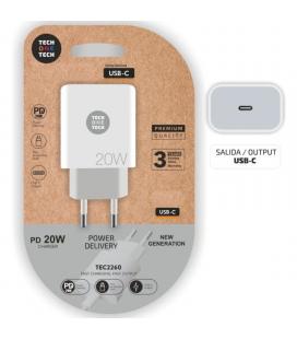 Cargador de pared tech one tech tec2260/ 1xusb tipo-c/ 20w