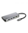 NGS WONDER DOCK 8 USB 2.0 Type-C 1024 Mbit/s Plata