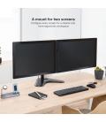 TooQ DB1702TN-B soporte para monitor 81,3 cm (32") Negro Escritorio