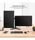 TooQ DB1702TN-B soporte para monitor 81,3 cm (32") Negro Escritorio
