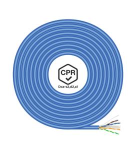 AISENS Cable de Red RJ45 LSZH CPR Dca CAT.6 UTP AWG24, Azul, 305 m