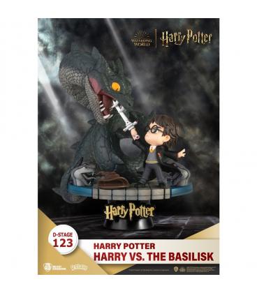 Figura beast kingdom dstage harry potter y la cámara secreta harry vs basilico