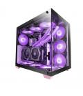 Caja gaming torre mars gaming mcv4/ rosa
