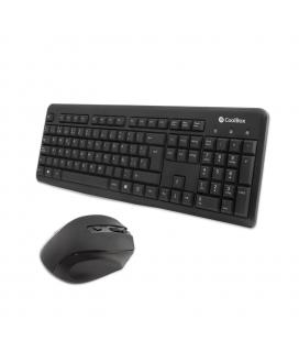 Kit teclado + raton coolbox inalambrico negro coo - ktr - 02w