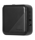 CARGADOR ADAPTADOR TARGUS 100 W GAN CHARGER - MULTI PORT - WITH TRAVEL ADAPTERS