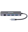 D-Link DUB-2334 5-in-1 USB-C Hub GbE-PD