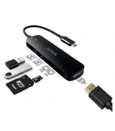 DOCK NILOX USB-C HDMI 2XUSB30 + SD/TF