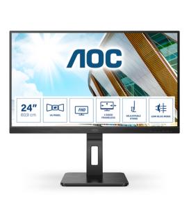 Monitor Profesional AOC 24P2QM 23.8"/ Full HD/ Multimedia/ Negro