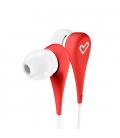 Auriculares micro energy sistem style 1+ rojo in - ear - microfono - control voz - cable plano