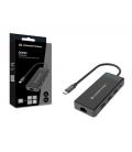 Adaptador conceptronic USB tipo c a gigabit ethernet rj45 con hub USB 3.2 3 puertos USB tipo c