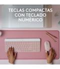 Logitech MK470 Slim Combo teclado Ratón incluido RF inalámbrico QWERTY Español Rosa