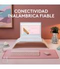 Logitech MK470 Slim Combo teclado Ratón incluido RF inalámbrico QWERTY Español Rosa