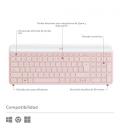 Logitech MK470 Slim Combo teclado Ratón incluido RF inalámbrico QWERTY Español Rosa