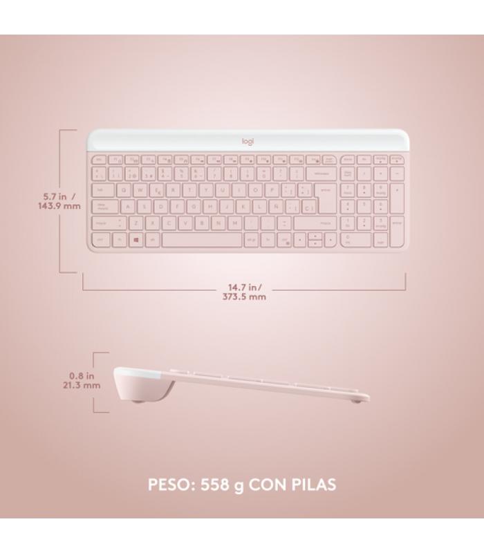 Logitech MK470 teclado Ratón incluido RF inalámbrico Español Blanco