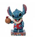 Figura decorativa enesco disney lilo & stitch - stitch hawaiano