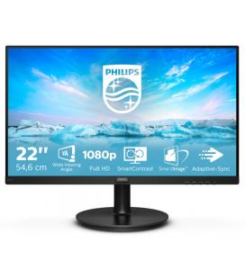 Monitor Philips V-Line 221V8 21.5"/ Full HD/ Negro