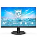 Monitor Philips V-Line 221V8 21.5"/ Full HD/ Negro