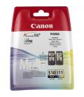 Canon PG-510 / CL-511 cartucho de tinta 2 pieza(s) Original Negro, Cian, Magenta, Amarillo