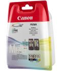 Canon PG-510 / CL-511 cartucho de tinta 2 pieza(s) Original Negro, Cian, Magenta, Amarillo