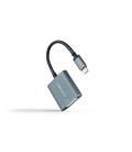 Cable Conversor Nanocable 10.16.4103-G/ USB Tipo-C Macho - DVI-D (24+1) Hembra/ 15cm/ Gris