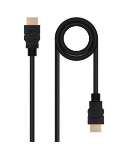 Cable HDMI 2.0 4K Nanocable 10.15.3801/ HDMI Macho - HDMI Macho/ 1m/ Negro