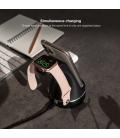 TooQ Base de Carga Inalámbrica para Apple Watch y iPhone/Smartphone, Negro
