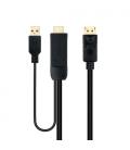 Cable Conversor Nanocable 10.15.4352/ HDMI Macho - DisplayPort Macho/ 1.8m/ Negro