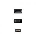 Cable Conversor Nanocable 10.16.0205/ HDMI Macho - DisplayPort Hembra/ 20cm/ Negro