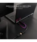 Cable Conversor Nanocable 10.16.0205/ HDMI Macho - DisplayPort Hembra/ 20cm/ Negro
