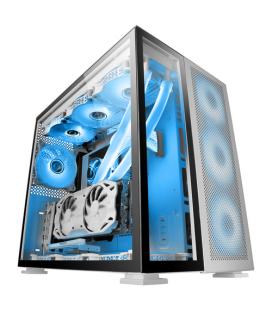 Mars Gaming MC-NOVA Torre Gaming Custom XXL E-ATX Aluminio Aeroespacial Doble Ventana Completa Cristal Templado Estructura Doble