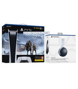 Consola ps5 sony playstation 5 edicion digital + god of war ragnarok + pulse 3d
