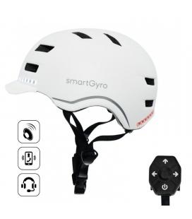 Casco para adulto smartgyro helmet pro/ tamaño m/ blanco