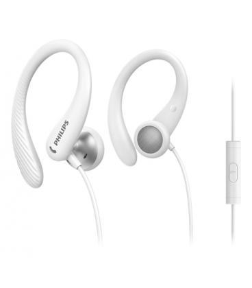 Auriculares Deportivos Philips TAA1105WT/ con Micrófono/ Jack 3.5/ Blancos