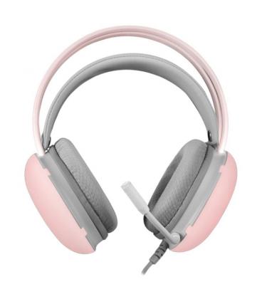 Auriculares gaming con micrófono mars gaming mh-glow/ jack 3.5/ rosas